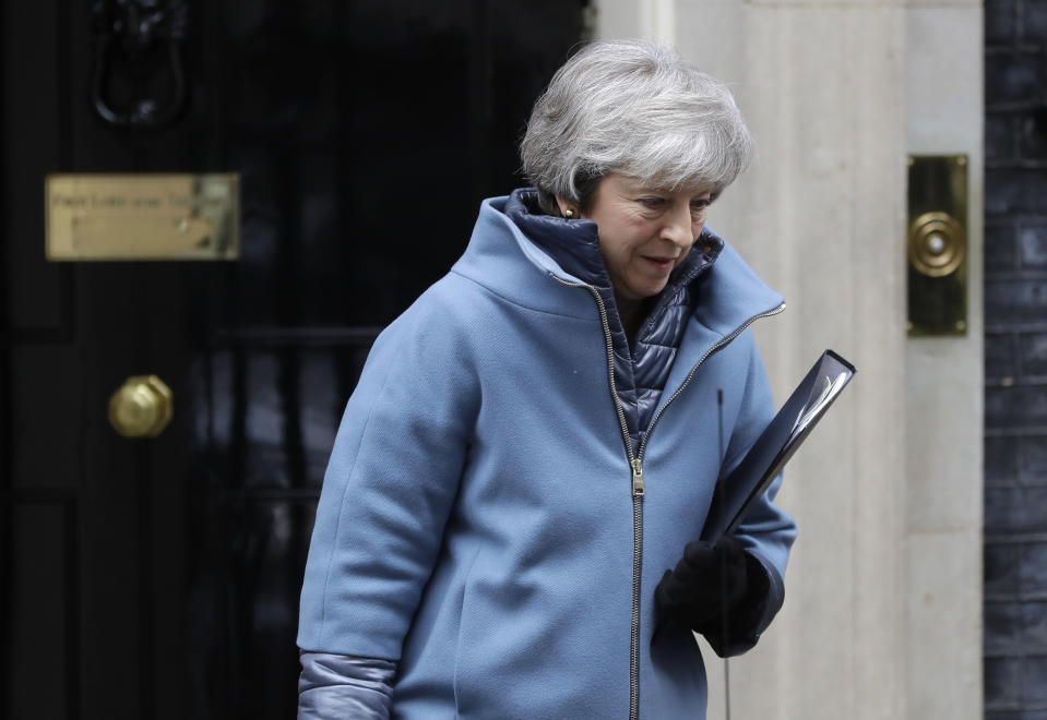  Theresa May has been accused of trying to 'run down the clock' to Brexit day (Picture: AP/Kirsty Wigglesworth)