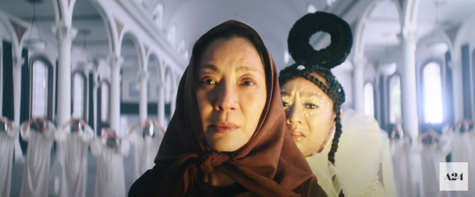 Michelle Yeoh and Stephanie Hsu in "Everything, Everywhere, All At Once"