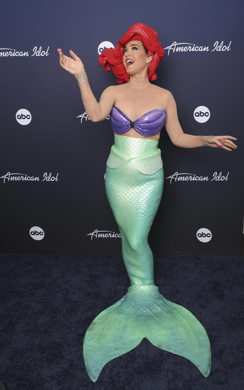 Katy Perry as Ariel from “The Little Mermaid” on “American Idol,” May 1, 2022. - Credit: ABC