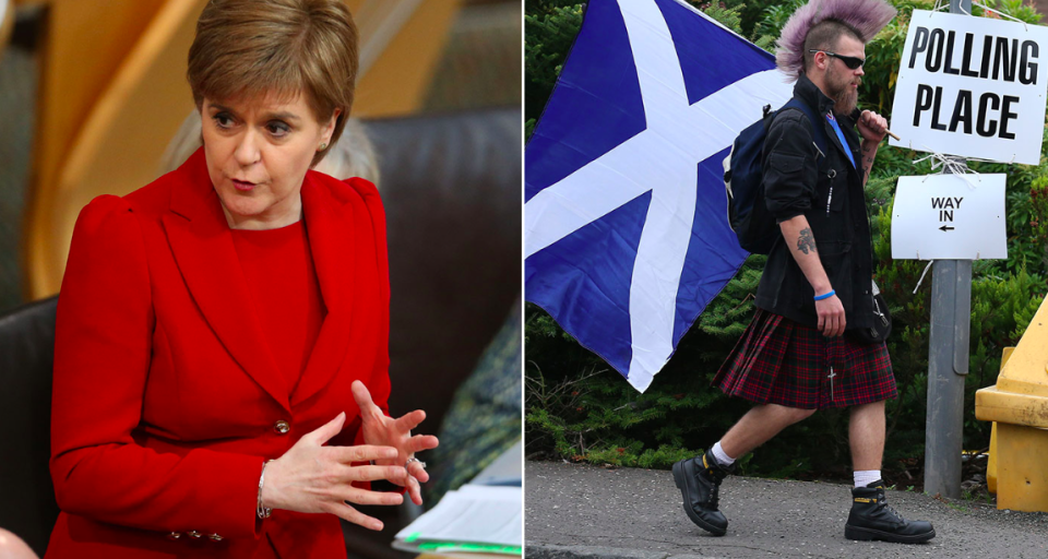 Nicola Sturgeon has announced plans to hold a second Scottish independence referendum (PA)