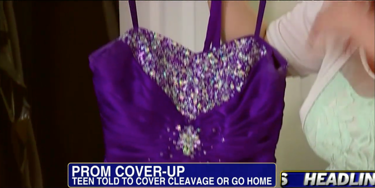 The neckline was deemed to revealing. Photo: Fox News