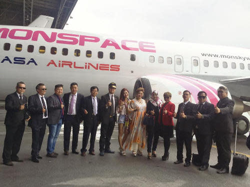 The singer has become an ambassador for a newly launched airline