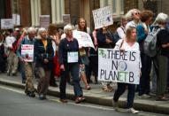 Climate change demonstration in London