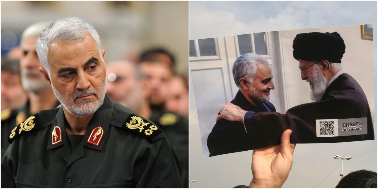 Ghassem Soleimani & Khamenei 