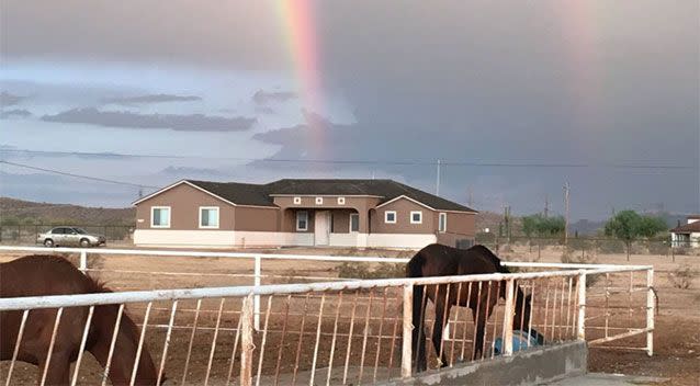 The 9.67-acre horse ranch in Rainbow Valley, in Arizona is being placed on the market at $6.5m. Picture: John Edmonds