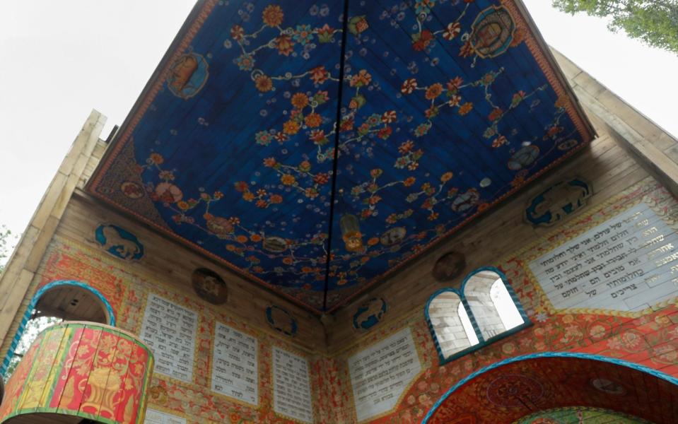 The painted ceiling features a constellation of stars that echoes the night sky at the time of the massacre - SERGEY DOLZHENKO/EPA-EFE/Shutterstock 