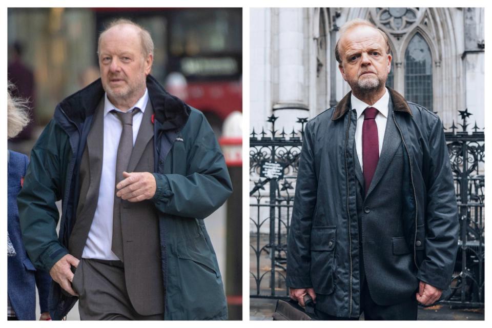 Alan Bates and actor Toby Jones (Roland Hoskins / ITV)