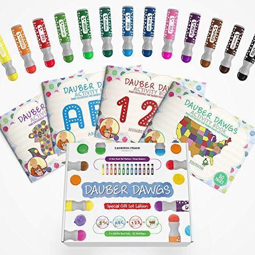 7) Washable Dot Markers With 121 Activity Sheets