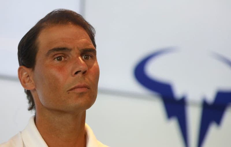 Spanish tennis player Rafael Nadal gives a press conference at his tennis academy. Clara Margais/dpa