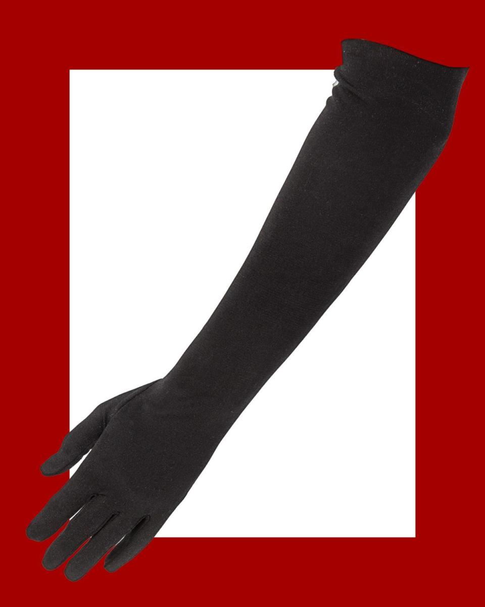 <p><a href="https://go.redirectingat.com?id=74968X1596630&url=https%3A%2F%2Fwww.corneliajames.com%2Fcollections%2Fevening-and-opera-gloves%2Fproducts%2Ftheodora-elbow-length-pure-silk-glove-with-mousequetaire&sref=https%3A%2F%2F" rel="nofollow noopener" target="_blank" data-ylk="slk:Shop Now;elm:context_link;itc:0;sec:content-canvas" class="link ">Shop Now</a></p><p>Theodora Pure Silk Glove </p><p>£213.00</p><p>corneliajames.com</p>