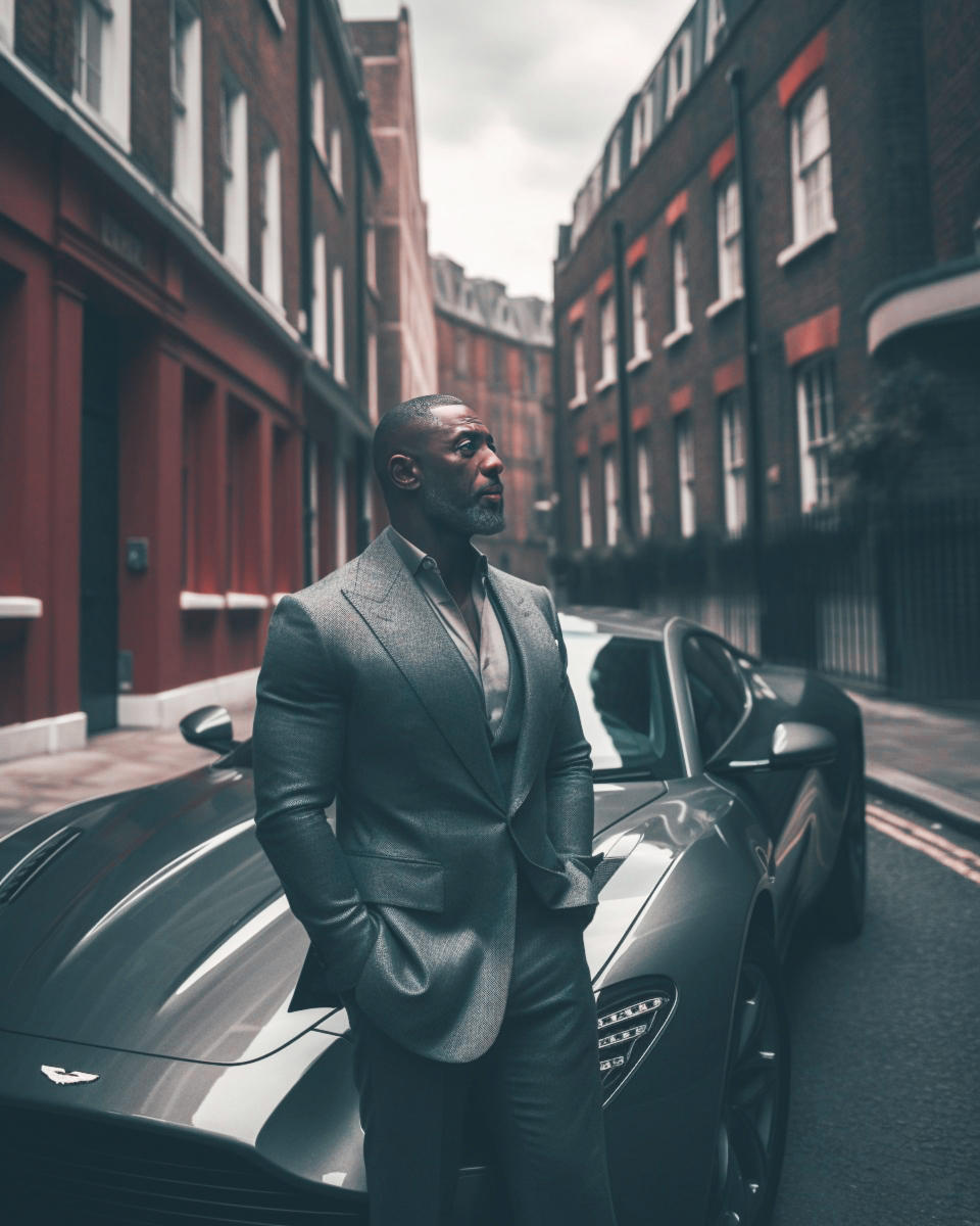 Idris Elba as the next James Bond created using AI