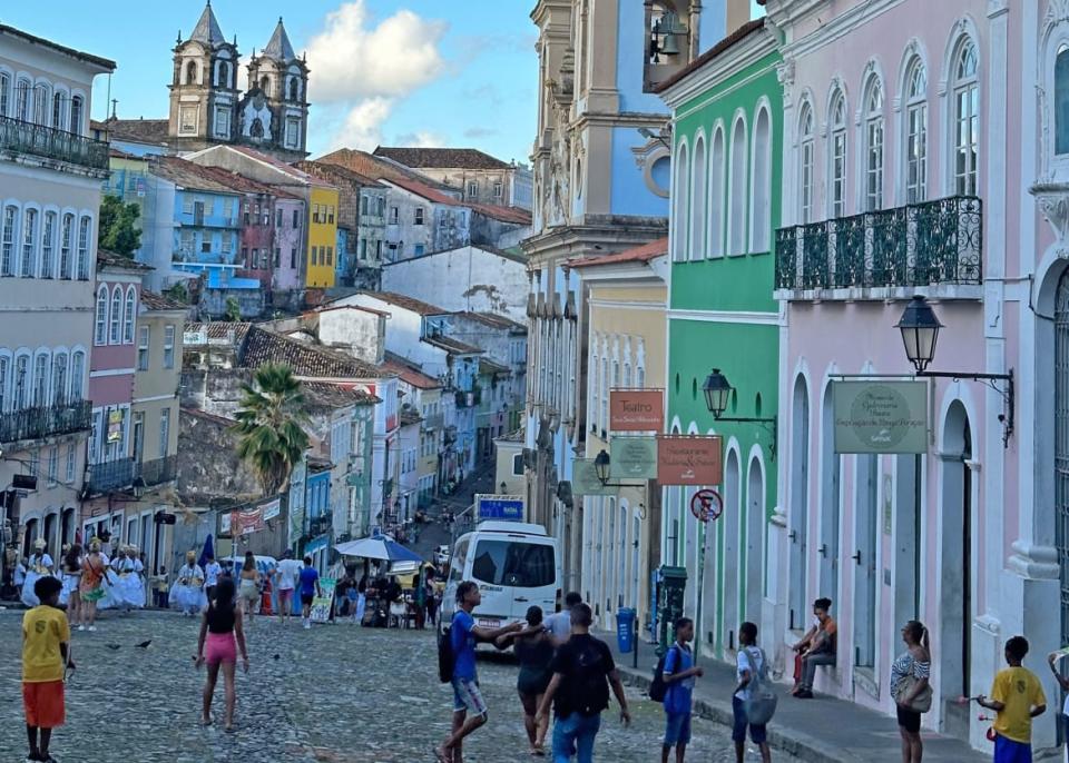 The streets of Salvador, Brazil