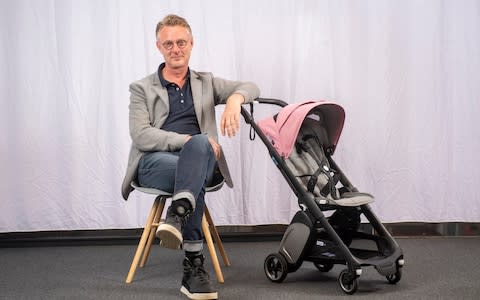 Max Barenbrug, who started Bugaboo after working on pram prototypes for his college project - Credit: &nbsp;Paul Grover FOR THE TELEGRAPH