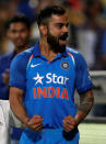 India's captain Virat Kohli celebrates after winning the match. REUTERS/Danish Siddiqui