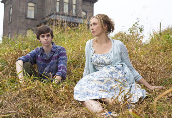 Photo: Joe Lederer © A&E Freddie Highmore and Vera Farmiga in 'Bates Motel'