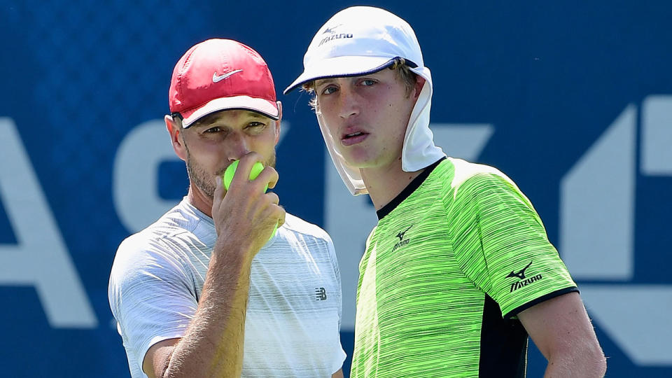 James Cerretani (L) has previously played doubles with Australian Marc Polmans. Pic: Getty