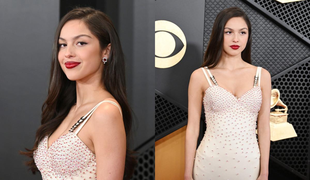 Olivia Rodrigo's Sheer Versace LBD Had Massive Butterfly Pasties