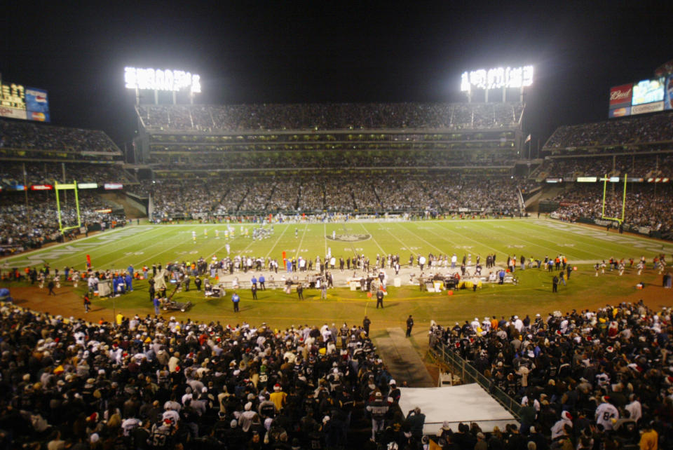 Oakland is reportedly planning to sue the NFL, Raiders over the team’s move to Las Vegas. (Photo by Jed Jacobsohn/Getty Images)