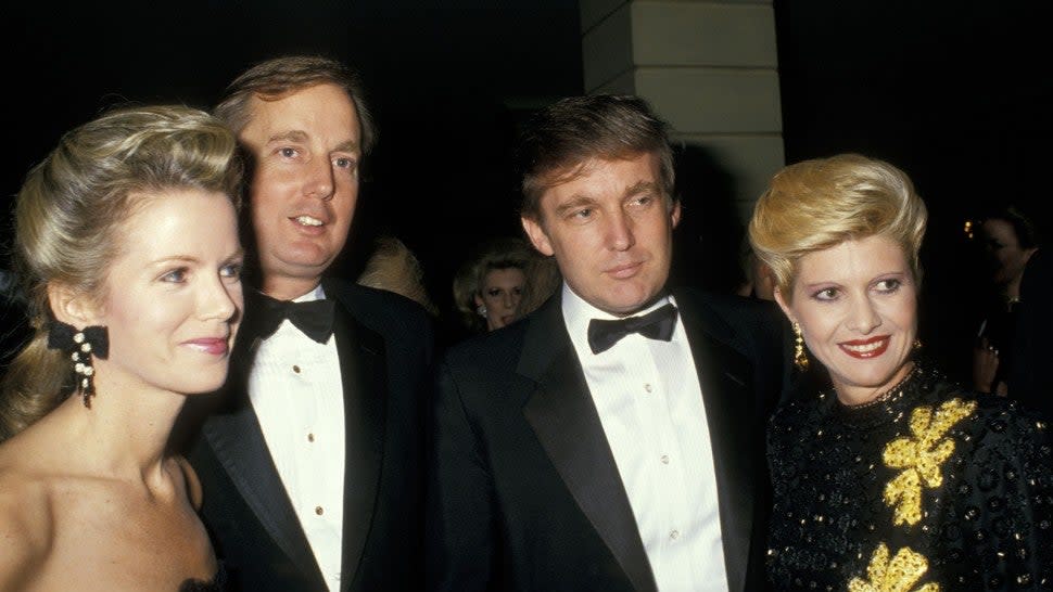 Blaine Trump, Robert Trump, Donald Trump and Ivana Trump