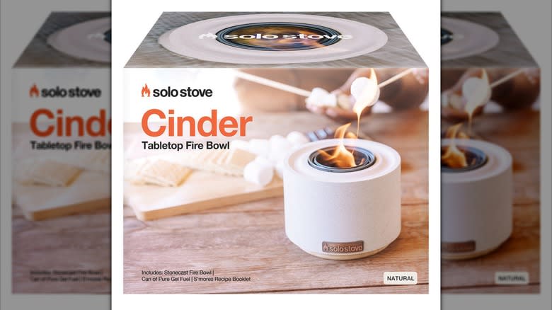 Tabletop fire bowl package