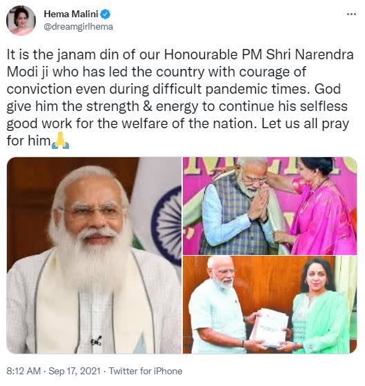 The Prime Minister, Shri Narendra Modi, has wished Shri