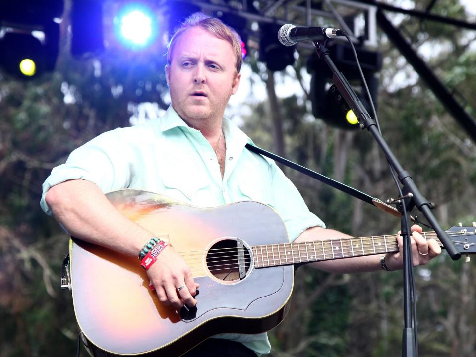 James McCartney performs at the Panhandle Solar Stage during Day 2 of the 2013 Outside Lands Music And Arts Festival at Golden Gate Park on August 10, 2013 in San Francisco, California