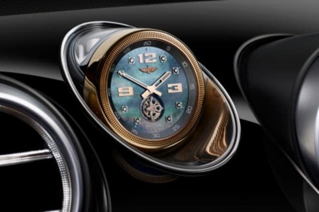 Bentley buyers have the option of this diamond-encrusted clock