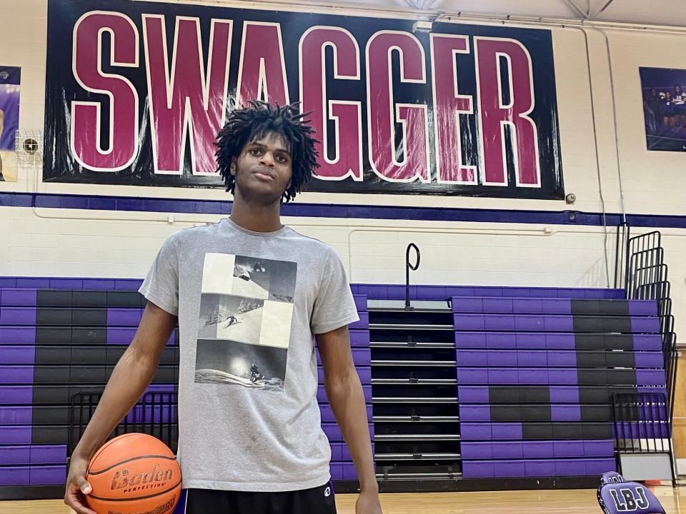 LBJ junior Cauande Neves, a native of Brazil, is playing just his second season of competitive basketball. Freddie Roland expects him to be among the all-time Jaguar greats before he graduates in 2025.