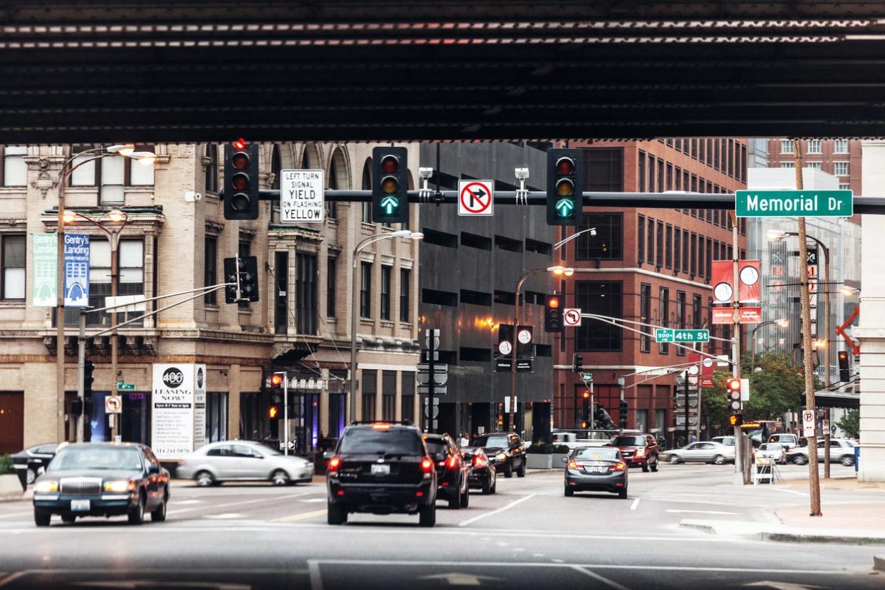 Downtown streets - St Louis, Missouri, USA