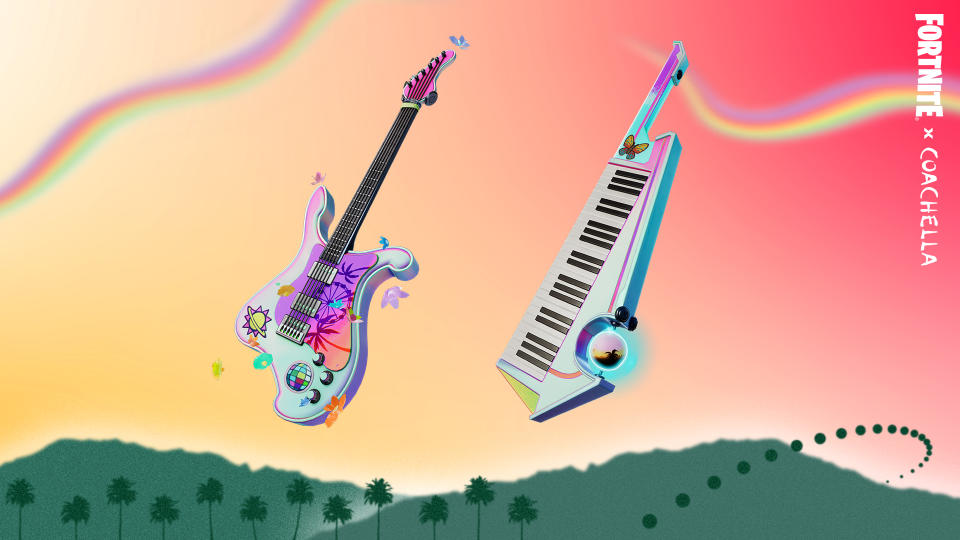 Mirage Glimmer Guitar and Festival Keys Keytar