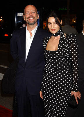 Bruce Willis and Monica Bellucci at the LA premiere of MGM's Hart's War