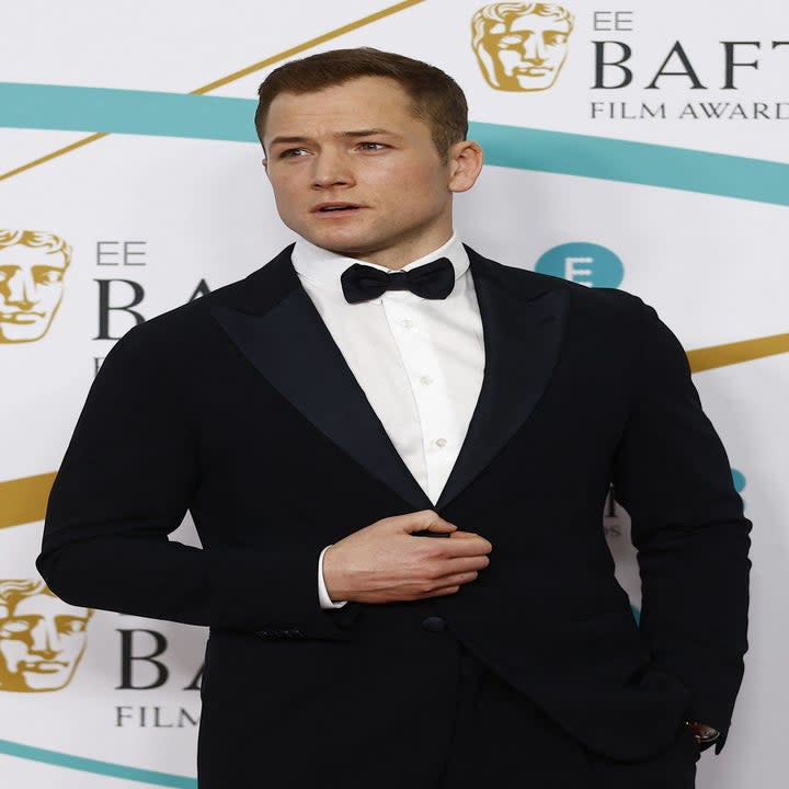 Taron Egerton at the BAFTA Film Awards