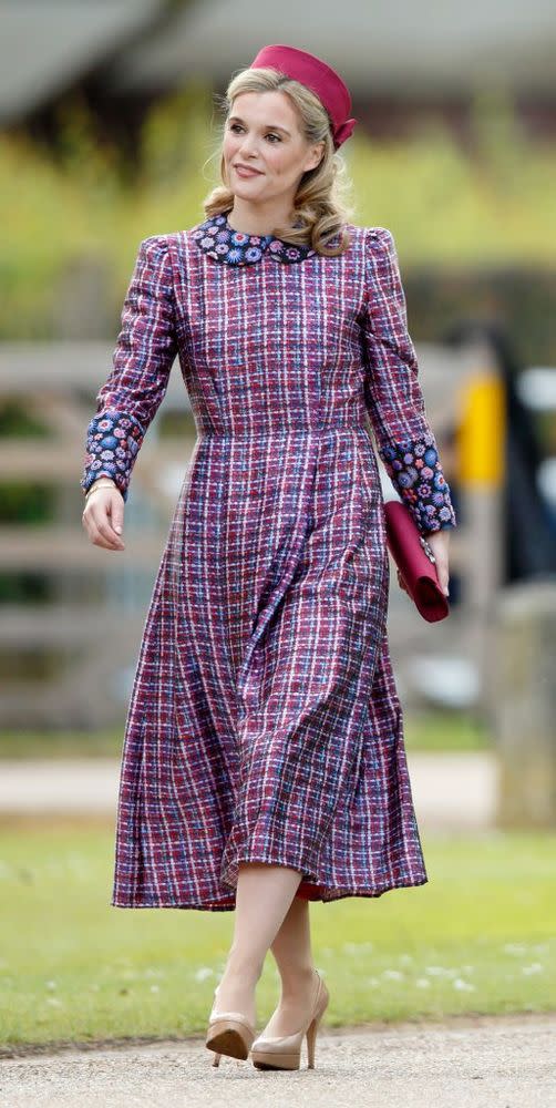 Sophie Carter attends Pippa Middleton's 2017 wedding