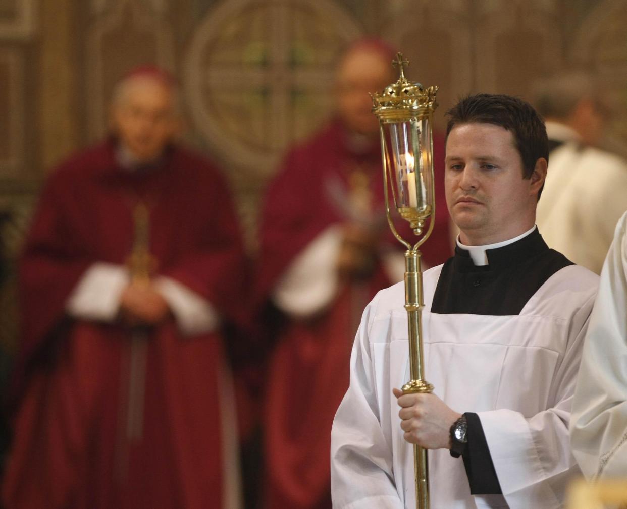 Philip Mulryne, exfutbolista y hoy sacerdote católico. Foto: PA