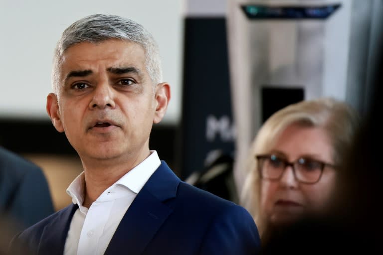 El laborista Sadiq Khan, reelegido alcalde de Londres, el 4 de mayo de 2024 en el ayuntamiento de la capital británica (Benjamin Cremel)
