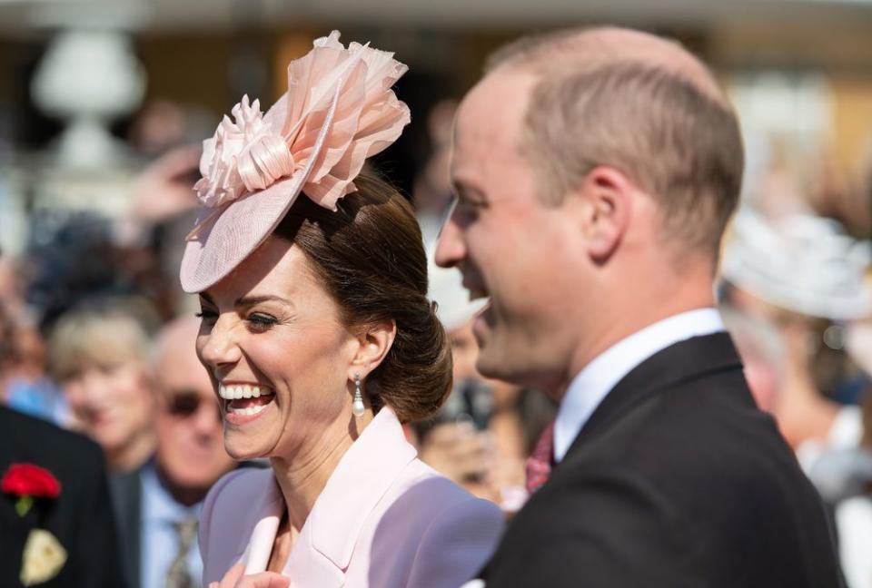 Kate Middleton and Prince William Cute Photo at Garden Party