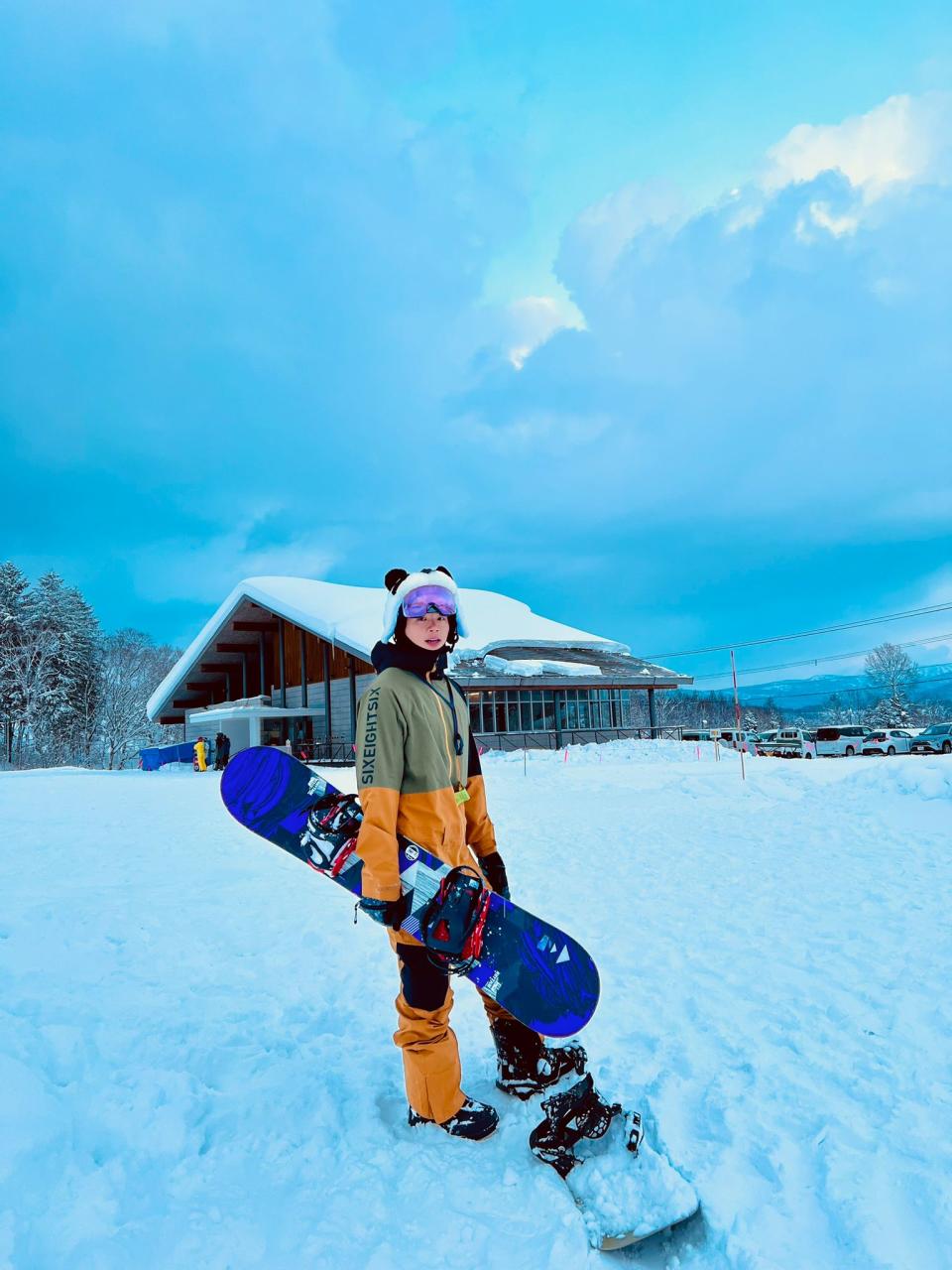 ▲熱愛滑雪的禾浩辰，九天旅程都待在雪場享受滑雪樂趣。