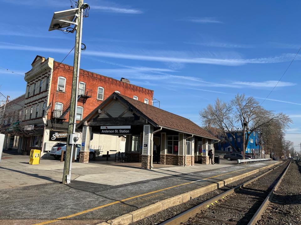 The Anderson Street Station is a replica of the original, which was built in 1869 and lost to a fire in 2009.