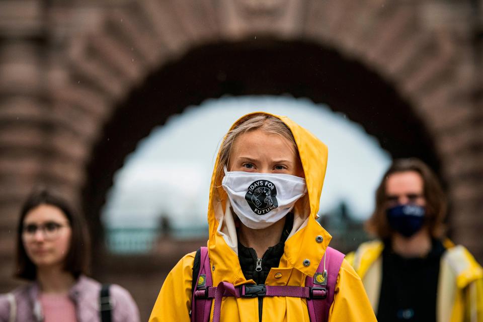 Greta Thunberg is not planning to attend the Cop26 Summit later this year in Glasgow (AFP via Getty Images)