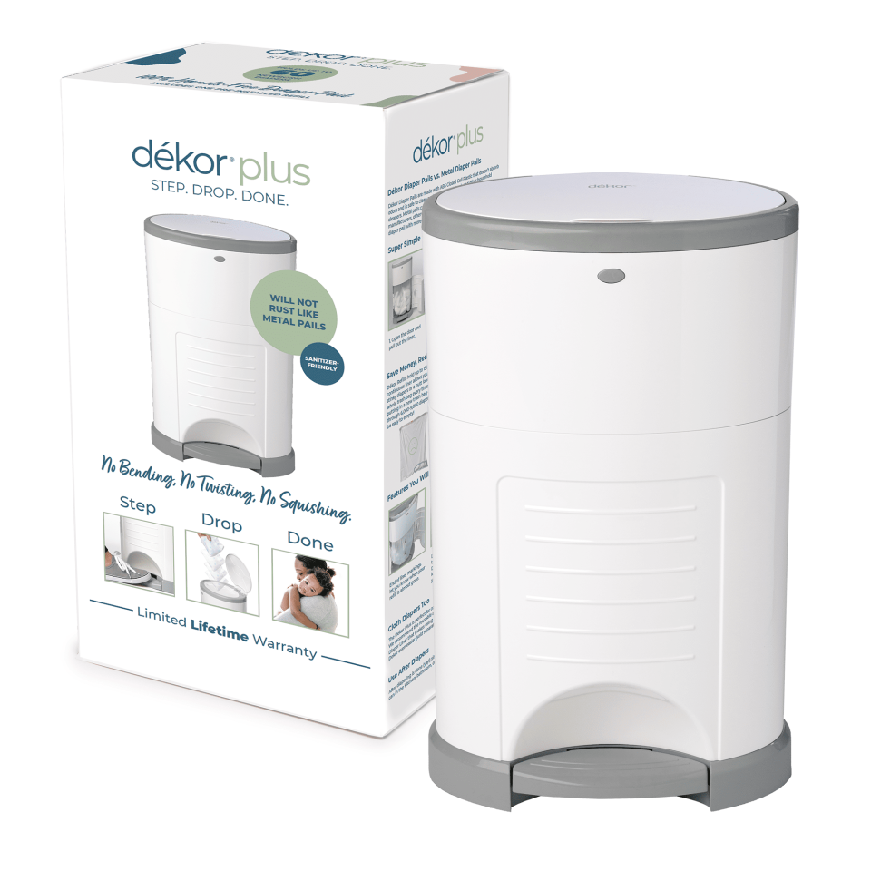 <p><a href="https://go.redirectingat.com?id=74968X1596630&url=https%3A%2F%2Fwww.walmart.com%2Fip%2FDekor-Plus-Hands-Free-Diaper-Pail-White%2F39578040&sref=https%3A%2F%2Fwww.countryliving.com%2Fshopping%2Fgifts%2Fg61145116%2Fbaby-shower-gifts%2F" rel="nofollow noopener" target="_blank" data-ylk="slk:Shop Now;elm:context_link;itc:0;sec:content-canvas" class="link ">Shop Now</a></p><p>Plus Hands-Free Diaper Pail</p><p>walmart.com</p><p>$49.95</p>