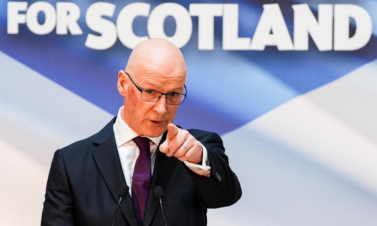 <span>John Swinney said ‘the SNP is coming back together again now’.</span><span>Photograph: Stuart Wallace/Rex/Shutterstock</span>