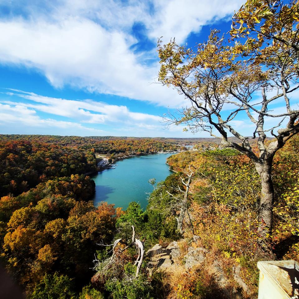 Isaiah Maxi captures the view at Ha Ha Tonka State Park.