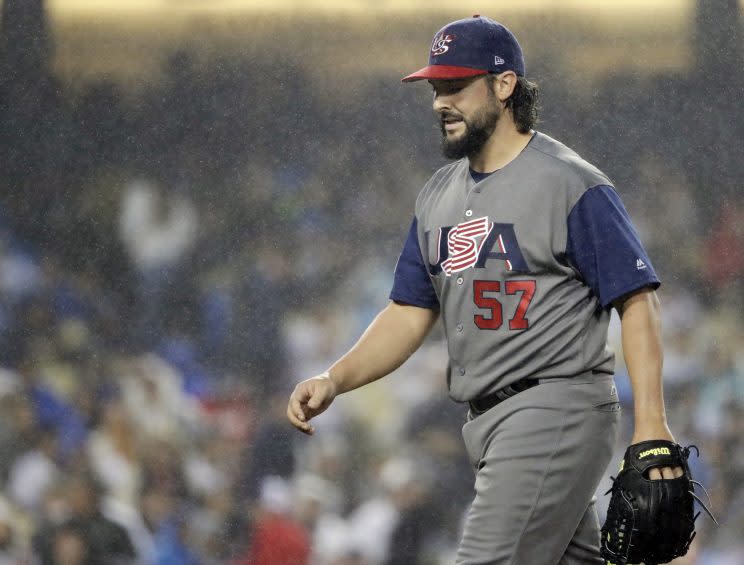 Tanner Roark tossed a strong start for Team USA in the Semifinal game. (AP Photo)