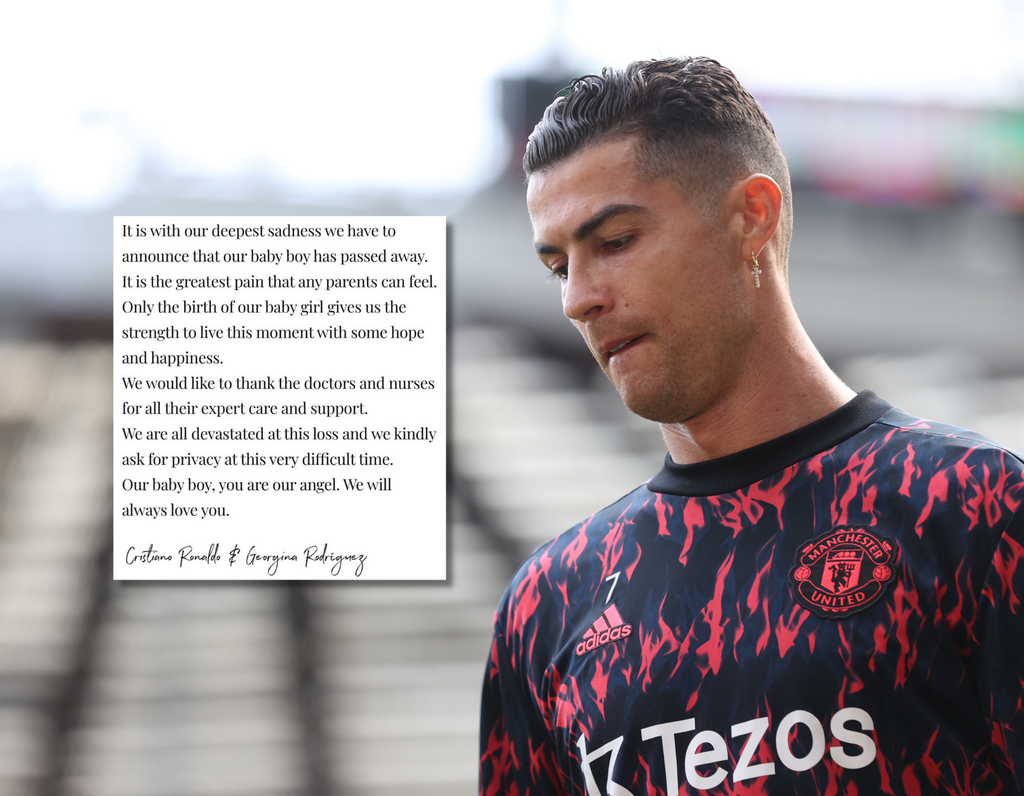 The couple described the loss of a child as ‘the greatest pain that any parents can feel’  (Getty / Instagram @cristiano)