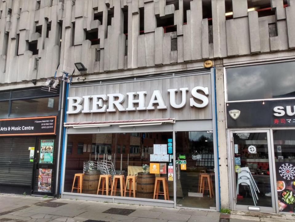 Reading Chronicle: Bierhaus at Broad Street Mall, along Queens Walk in Reading town centre. Credit: James Aldridge, Local Democracy Reporting Service