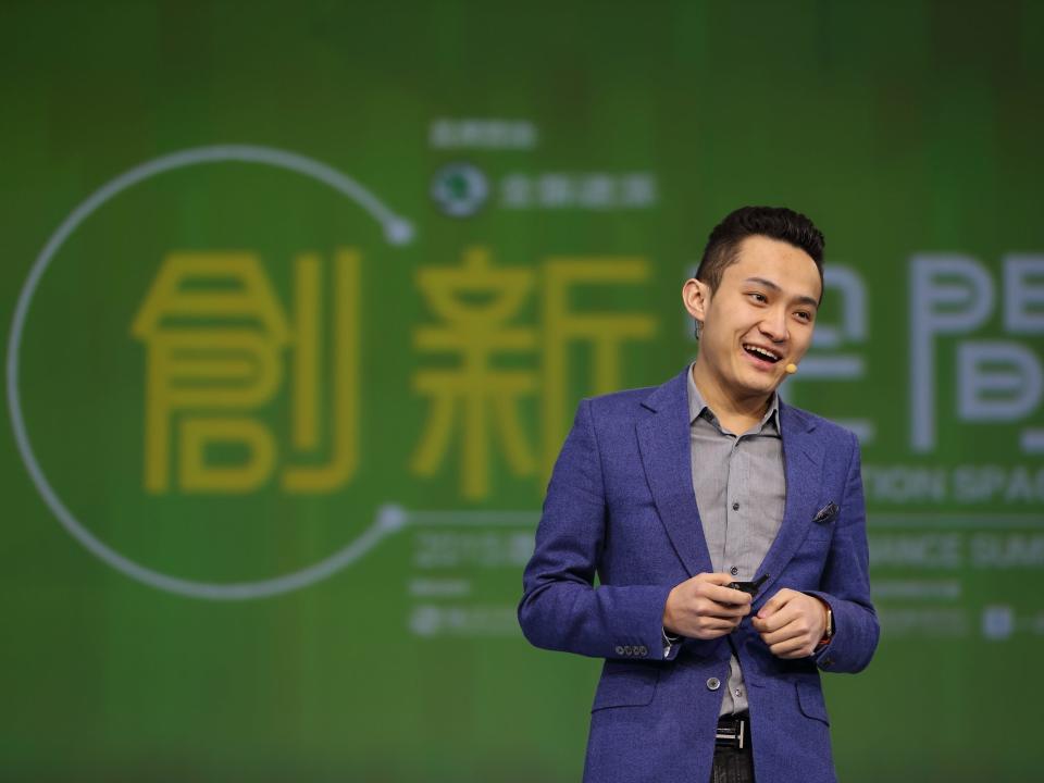 Justin Sun Yuchen, founder of Tron and CEO of BitTorrent, speaks during Ifeng Finance Summit at China World Summit Wing on November 4, 2015 in Beijing, China.