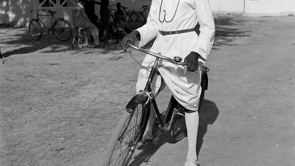 man in madras cloth