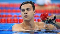 2016 Rio Olympics - Swimming - Preliminary - Men's 100m Butterfly - Heats - Olympic Aquatics Stadium - Rio de Janeiro, Brazil - 11/08/2016. James Guy (GBR) of United Kingdom competes. REUTERS/Dominic Ebenbichler