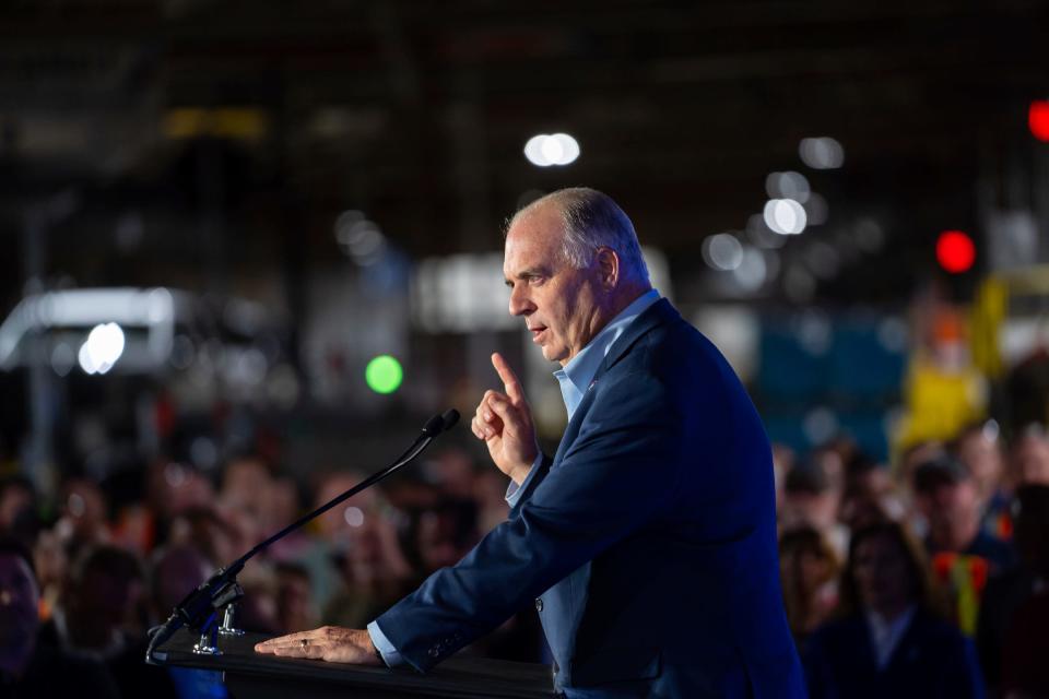 U.S. Rep. Dan Kildee, D-Flint Township, shown at the GM Flint Assembly plant on Monday, June 5, 2023, announced last month he will not seek reelection.