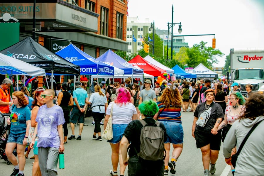 Grand Rapids Pride Festival on Saturday, June 22, 2024. (Michael Buck/WOOD TV8)